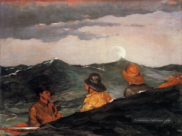 lune Tableau - Embrasser la lune réalisme marine peintre Winslow Homer